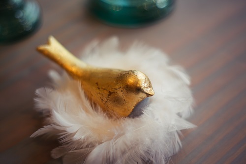 Stielvoll - goldener Vogel